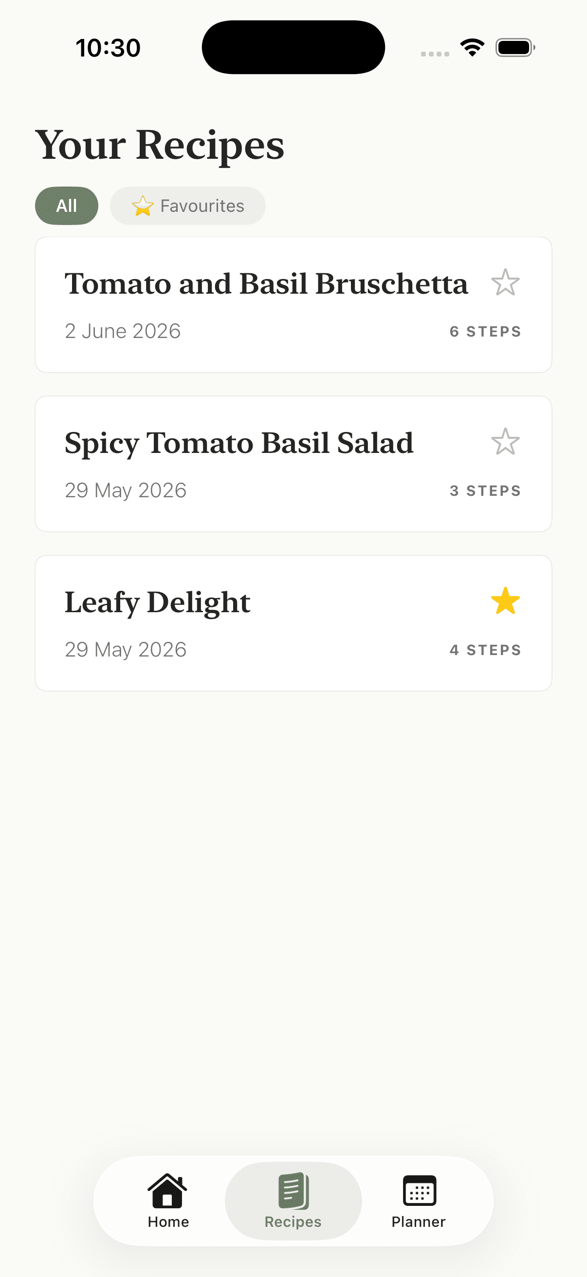 SmartChef — recipe library