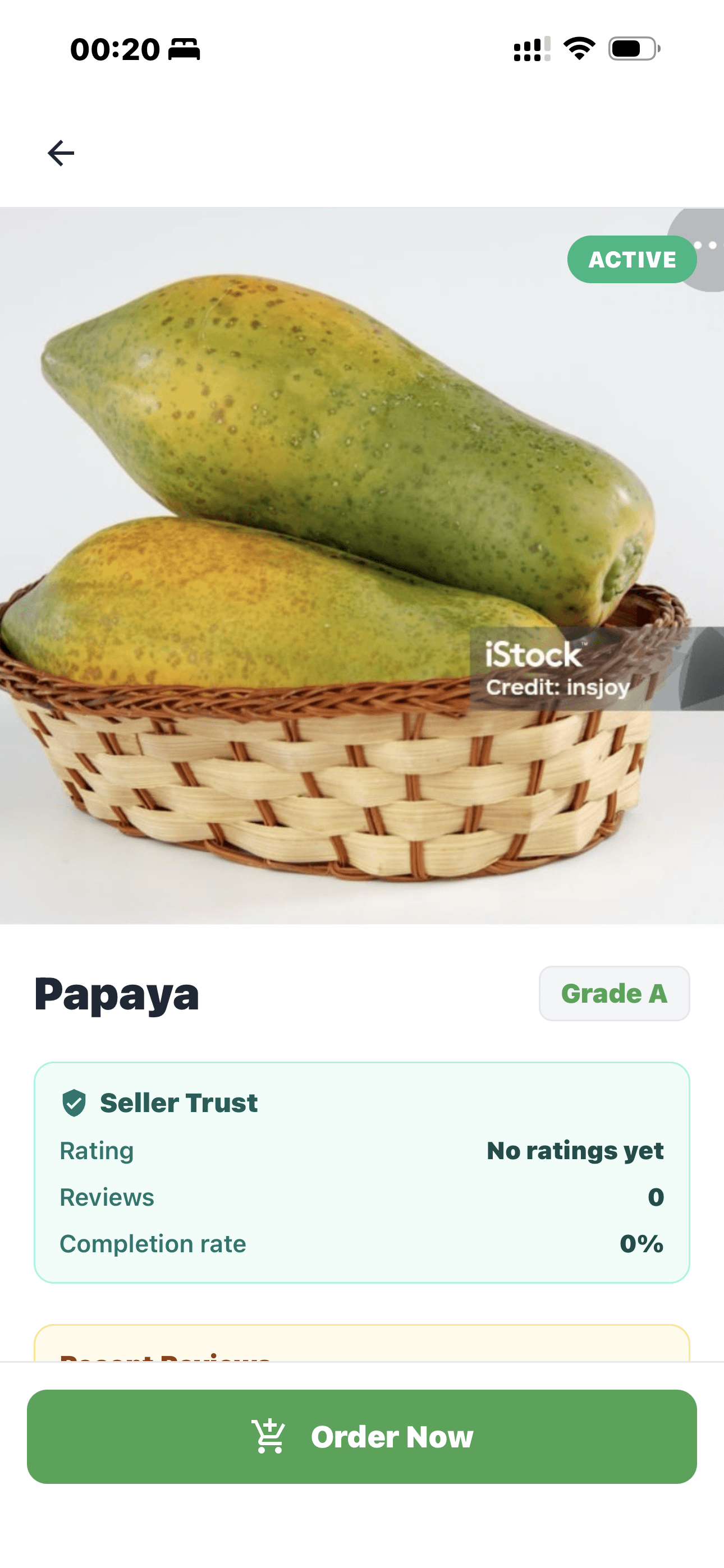 BayKart product detail — Papaya Grade A