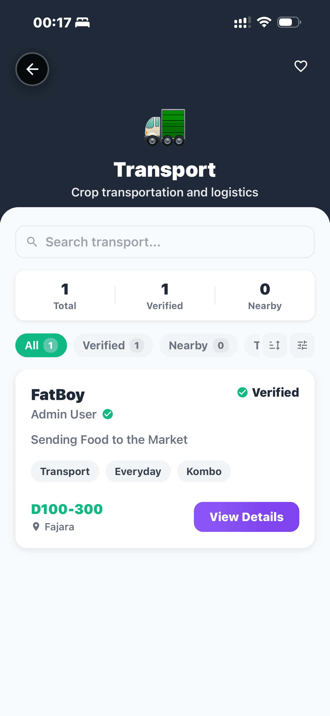 BayKart transport — crop logistics
